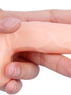 4.3 inches Realistic Dildo for Beginners, Anal Dildos Lifelike Fake Penis for Women/Men/Gay, Adult Sex Toys for G spot Stimulator Anal Plug Training Sets (Flesh)
