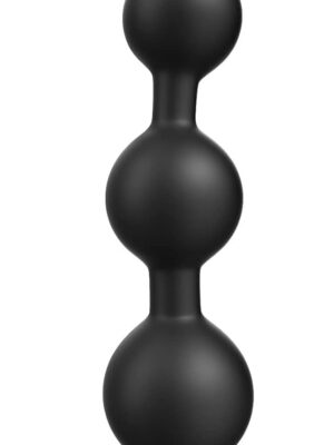 Anal Beads Butt Plug Prostate Massager with Narrow Flared Base and Graduated Beads for Comfortable Long Term Wear Sex Toy for Men Women