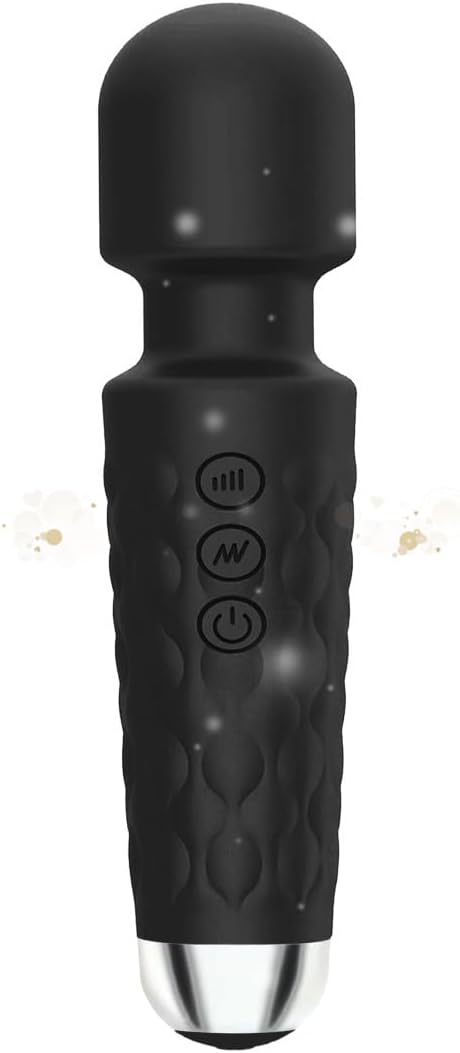 Percussion Handheld Electric Back Massager - Rechargeable&Waterproof Handheld Deep Tissue Neck Back Massager for Shoulder(Black)
