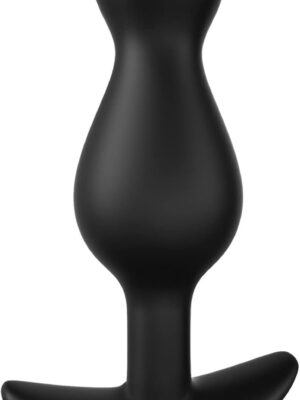 Anal Plug, Silicone Anal Beads Butt Plug for Comfortable Long-Term Wear Prostate Massager Sex Toy with Narrow Flared Base & Long Neck for Men Women  (M)