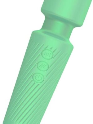 Mini Upgraded Rechargeable Handheld Waterproof Massager,Electric Portable Back Massager for Back Neck Shoulder Body,Green…
