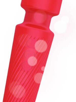 Mini Upgraded Rechargeable Handheld Waterproof Massager, Light red…