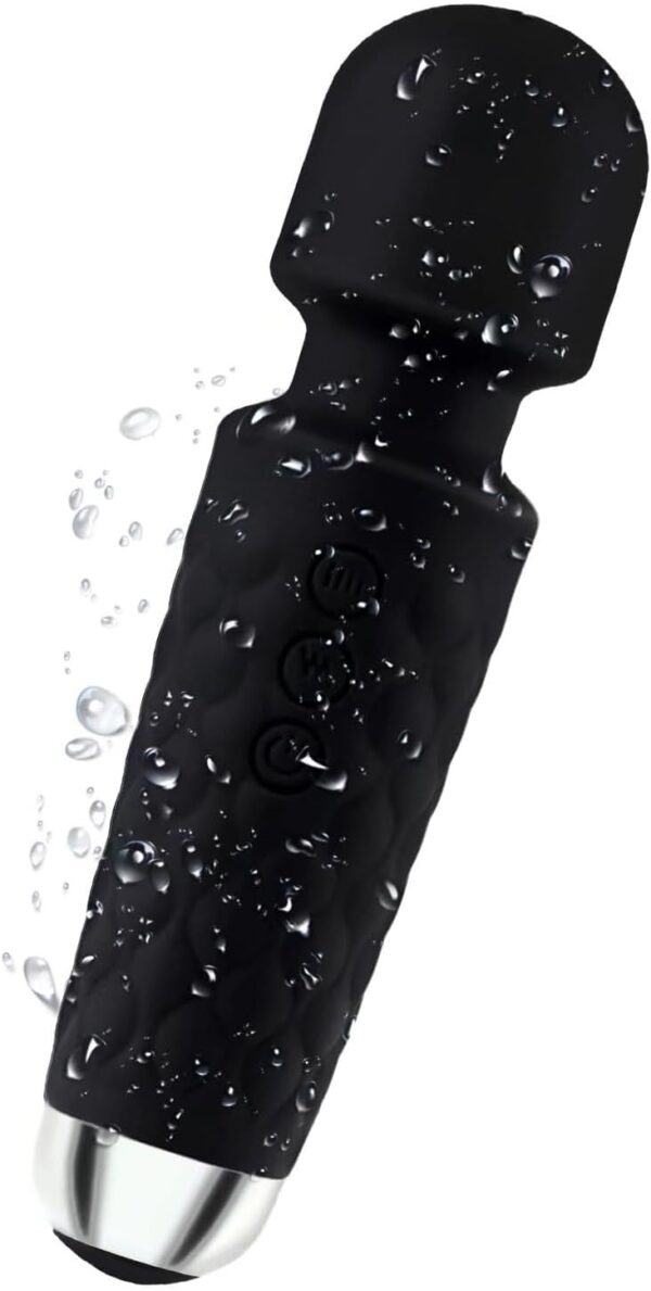 Upgraded Rechargeable Waterproof Handheld Back Massager for Neck Shoulder Back Body Massage Sports Recovery Muscle Aches(Black5)