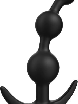 Anal Beads Butt Plug Prostate Massager Sex Toy with Narrow Flared Base and Graduated Beads for Comfortable Long Term Wear Sex Toy for Men Women