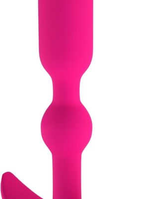 Anal Plug Butt Plug with Safe Curved Base for The Beginners Comfortable Long-Term Wear Rose Red Sex Toy for Men Women Masturbation