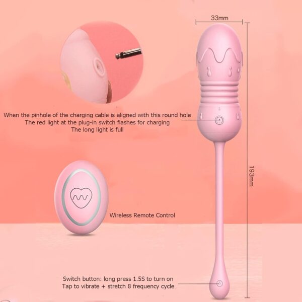 Adult Tools for Women Wireless Remote Control Womens Toys Queit Waterproof Rose Pleasure Toy Set 8 Frequecy Anti-Entry Rope Sumer Game for Couple