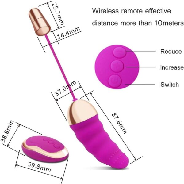 Handheld USB Love Egg Toys for Women, 10 Frequency Personal Rose Sensory Toy for Womens Relaxtion, Purple 254