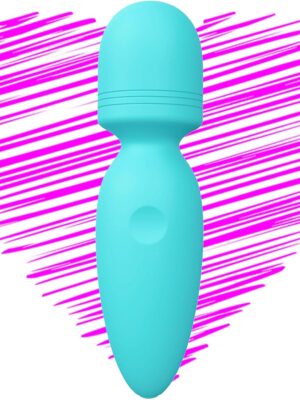 Mini Wand Massager,Small Cordless Handheld Massager with 10 Quiet Vibration Modes, Personal Handheld Rechargeable Massager for Neck Shoulder Back Body
