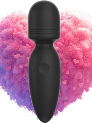 Upgraded Back Bullet Massager, Hand-held Massager for Relaxing Muscles While Working at Home-Black